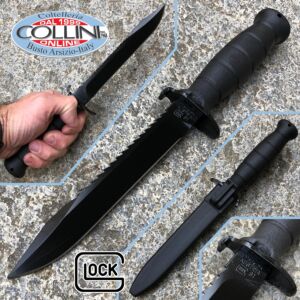 Glock - Field Knife 81 knife with saw - Black - Messer
