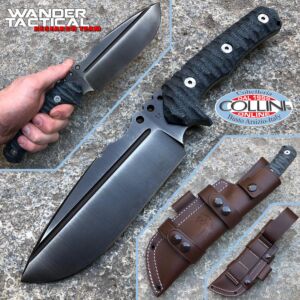 Wander Tactical - Uro - Iron Washed and Black Micarta - messer