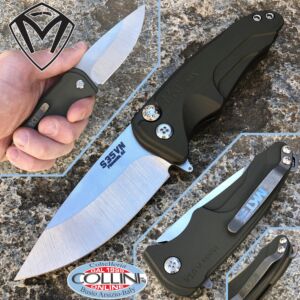 Medford Knife and Tools - Smooth Criminal knife - green aluminum MK039 - messer