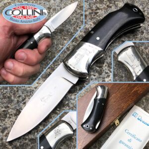 Viper - Messer mit Gravur - Ebenholz - Ente - von Rizzini - V4000 Limited Edition