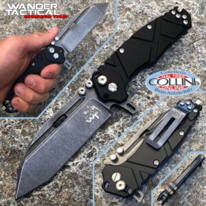 Wander Tactical - Hurricane Folder knife III Generation - Schwarzes Aluminium - Klappmesser