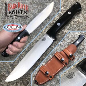 Bark River - Bravo 1.5 Field knife - CPM 3V - Black Canvas - BA07124LT - messer