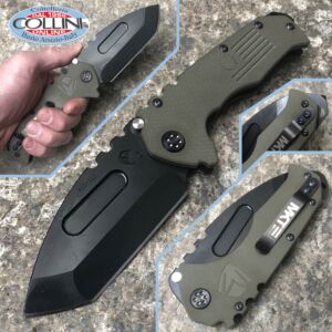 Medford Knife and Tools - Praetorian Scout M/P D2 knife - Black PVD Blade and OD Green G10 - messer
