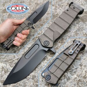Medford Knife and Tools - USMC The Fighter Flipper - Bronze Anodized Titanium - Messer