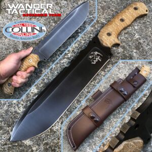 Wander Tactical - Goddather messer - Iron Washed & Desert Micarta - Standard Version