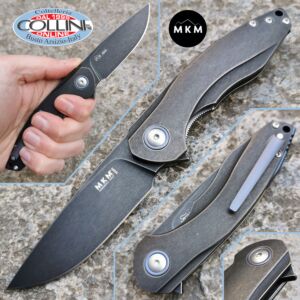 MKM & Viper - Timavo Flipper Knife by Vox - Blackwashed Titanium - VP02-TDSW - Messer