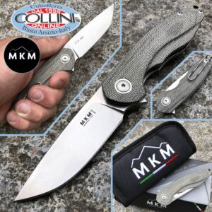 MKM & Viper - Timavo Flipper Knife by Vox - Green Micarta - VP02-GC - Messer