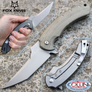 Fox - Geco Titanium Flipper Frame von Bastinelli - FX-537SW - Messer