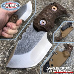 Wander Tactical - Tryceratops Compound messer - SanMai V-Toku2 & Brown Micarta - Spezialmesser