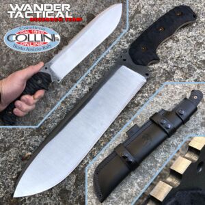 Wander Tactical - Godfather knife - SanMai V-Toku2 & Black Micarta - Unikat