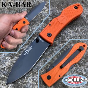 Ka-Bar - Dozier Folding Hunter Messer 4062BO - Orange Zytel Griff - Messer