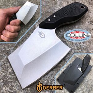 Gerber - Tri-Tip Mini Cleaver Messer - Stonewash - Schwarz - G1693 - Messer