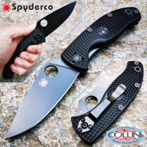 Spyderco - Tenacious Lightweight - Black Plain - C122PBBK - Messer