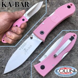 Ka-Bar - Dozier Folding Hunter Messer 4062PKD - Pink Zytel Griff - Messer