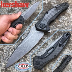 Kershaw - Bareknuckle Carbon Flipper - M390 Sprint Run - 7777CFM390 - Messer