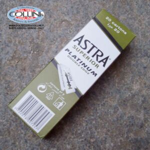 Astra Superior Platinum - 100 Edelstahlklingen für Rasierapparate und Shavette - Rasierklinge