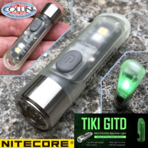 Nitecore - TIKI GITD - Wiederaufladbarer USB + UV-Schlüsselbund - 300 Lumen und 71 Meter - LED-Taschenlampe
