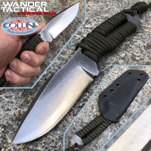 Wander Tactical - Raptor Messer - SanMai V-Toku2 & Green Paracord - benutzerdefiniertes Messer