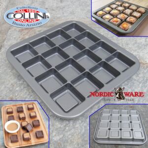 Nordic Ware - Brownies kuchenform - 16 Hohlräume