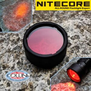 Nitecore - NFR25 - 25mm Rotfilter für P10 V2, MH12 V2 und MH12S - Zubehör LED-Taschenlampen