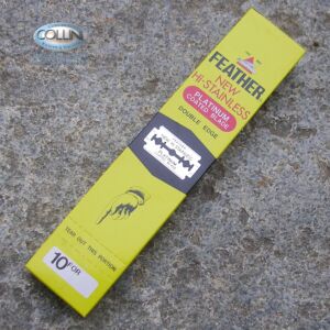 Feather - 200 Rasierklingen aus rostfreiem Stahl für Rasierapparate und Shavette - Rasierklinge