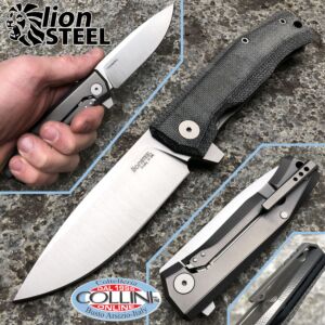 Lionsteel - Myto knife - Micarta nera e titanio - MT01CVB - coltello