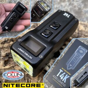 Nitecore - T4K - USB wiederaufladbarer Schlüsselbund - 4000 Lumen und 209 Meter - LED-Taschenlampe