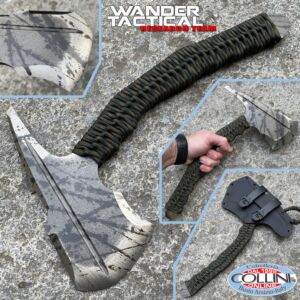 Wander Tactical - Pterodactyl Hawk - Schwarzes Blut & Grünes Paracord - benutzerdefinierte Axt