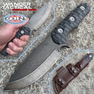 Wander Tactical - Lynx Bushmann - Raw & Black Micarta - Custom Messer
