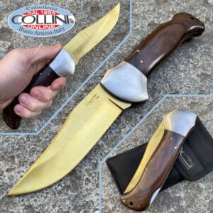 Fox - Forest Outdoor Messer 577T in Pakkawood- und Titanbeschichtung - 11cm - Vintage Messer