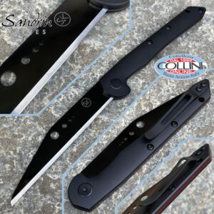 Sandrin knives - TCK 2.0 Slipjoint-Messer - Wolframcarbid-Klinge - DLC-Schwarzbeschichtungsmesser