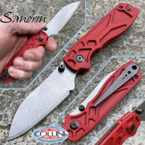 Sandrin knives - Torino Messer - Recoil Lock - Wolfram Hartmetall Klinge - G-10 Rot - Messer