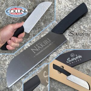Sandrin knives - Nakiri Küchenmesser - Wolfram Hartmetall Klinge - 18 cm - Messer