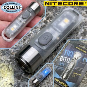 Nitecore - TIKI GITDB - Wiederaufladbarer USB + UV-Schlüsselbund - 300 Lumen und 71 Meter - LED-Taschenlampe