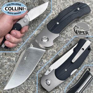 Viper - Turn knife by Silvestrelli - Titan und G10 Black - M390 Steel - V5986GB - Messer