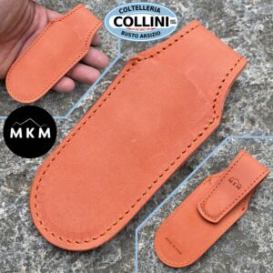 MKM - Magnetische Taschenscheide - Orange Leder - Messerzubehör