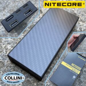 Nitecore - NB20000 - Ultraleichte Kohlefaser-USB-Powerbank - Powerbank