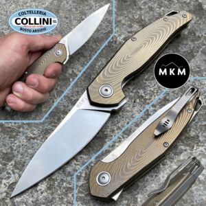MKM - Goccia Flipper von Jens Anso - Bronze Titanium - MK-GC-TBR - Messer