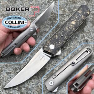 Böker Plus - Kwaiken Compact Flipper Marble Carbon Copper von Lucas Burnley - 01BO196 - Messer
