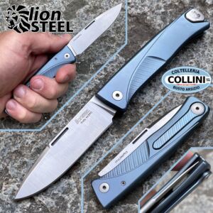 Lionsteel - THRILL - SlipJoint Titanium Blue - TLBL - Messer