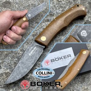 Böker - Boxer Slipjoint EDC von Raphael Durand - Braun Micarta - 111029 - Messer