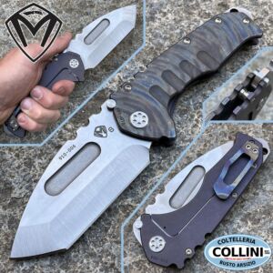 Medford Knife and Tools - Praetorian Tanto - S35VN - Geflammtes blaues Titanium - Messer