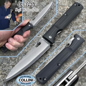 Takeshi Saji - Klappbares Petty Knife - SPG2 Damaskus und G10 - handgemachtes Messer