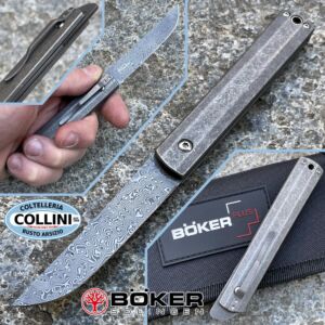 Böker Plus - Wasabi Higonokami Messer in Damast und Titan von Kansei Matsuno - 01BO634DAM - Messer