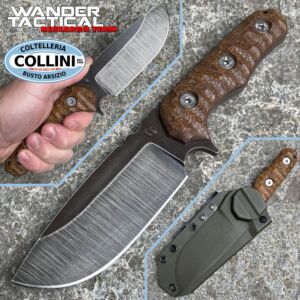 Wander Tactical - Lynx - Raw & Brown Micarta - benutzerdefinierte Messer