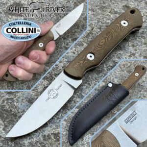 White River Knife & Tool - Kleinwildmesser - Micarta Brown - WRSG - Messer