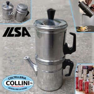 Ilsa - Aluminium Neapolitaner Kaffeemaschine 3 Tassen - Made in Italy