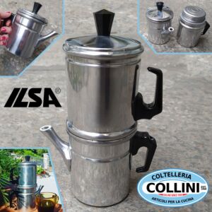 Ilsa - Aluminium Neapolitaner Kaffeemaschine 6 Tassen - Made in Italy