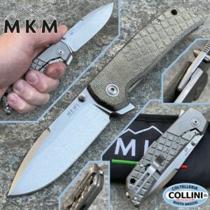 MKM - Maximo Flipper Knife Design von Bob Terzuola - Micarta Grun - MK-MM-GCT - Messer