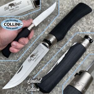 Antonini knives - Old Bear Messer in SanMai VG10 a 67 Schichten - 23cm - Mehrschicht schwarz - Limited Edition